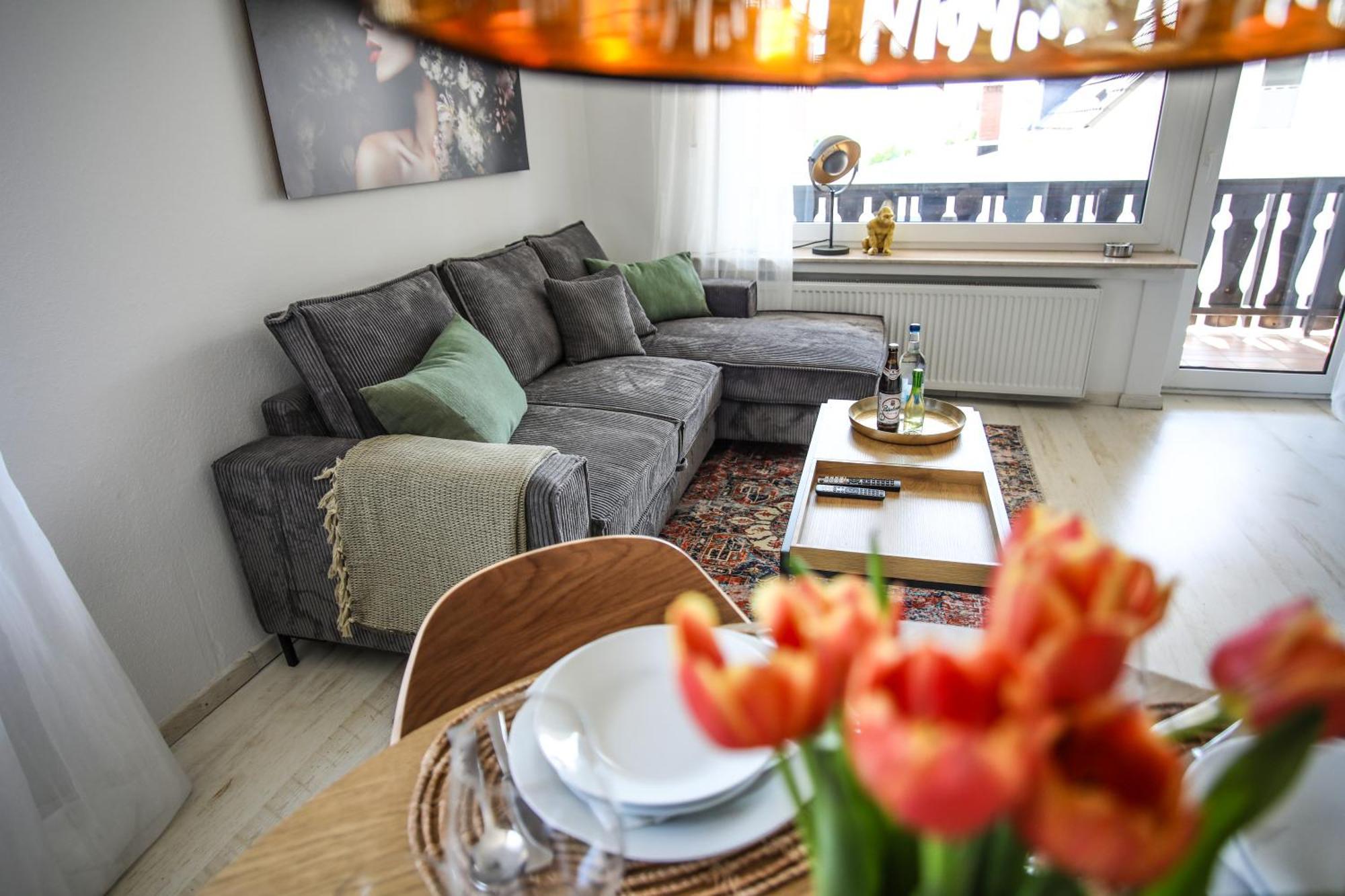 Zentral - Gemuetlich - Kueche - Balkon - Garage Apartman Bad Lippspringe Kültér fotó